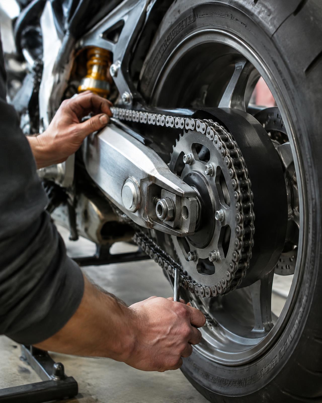 Chain adjustment (illustrative)